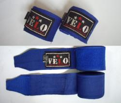 Бинт боксерский VELO 4,5м синий AIBA