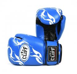 Перчатки бокс P.TECH (кожа) синие