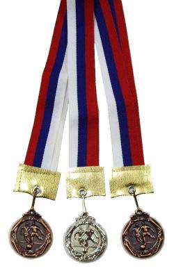 Медаль Футбол d-40 / 53 мм золото, серебро, бронза