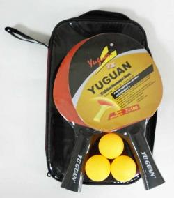             Набор для н/т YUGUAN Z-100 (2 ракетки + 3 шара) в чехле