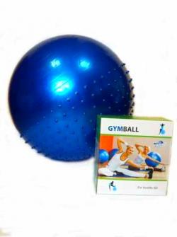 Мяч для фитнеса полумассажный 65 см (в коробке)