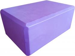 Блок для йоги 23х15х10см 200гр фиолетовый