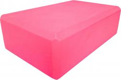 Блок для йоги 23х15х8см 180гр розовый