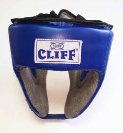Шлем боксерский CLIFF открытый (PVC) синий 