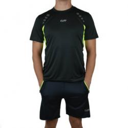 Форма спортивная CLIFF 2994 серо-салатовая (футболка + шорты)
