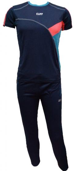Форма спортивная CLIFF 132B синяя (футболка + брюки)